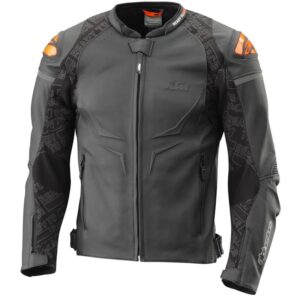 3PW230000707-HELICAL LEATHER JACKET-image