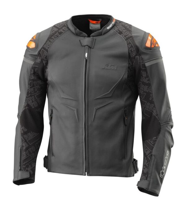 3PW230000707-HELICAL LEATHER JACKET-image