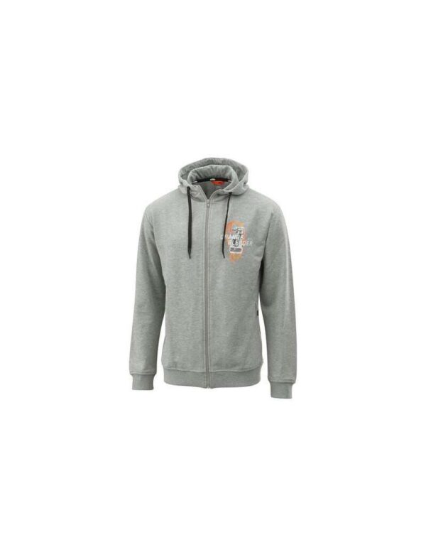 3PW240027506-ORANGE FLUIDS ZIP HOODIE-image